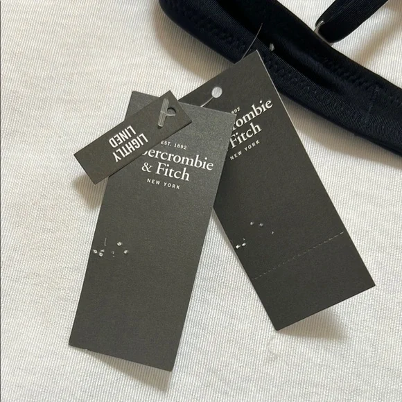 Abercrombie & Fitch Navy Underwire Bikini Top with Adjustable Straps - Picture 4 of 4